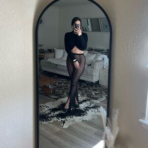 Sheer beach pants • Festival pants • size XXS, stretchy material• flare